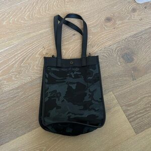Lululemon Camo Canvas Shopping Tote Bag